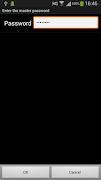 Password الملصق