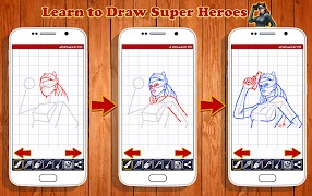 Learn to Draw Super Heroes screenshot 7