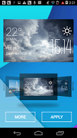 Cloudy weather widget/clock plakat