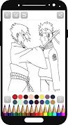 Naruto coloring book poster