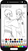 Naruto coloring book poster