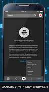 1 Schermata Canada Unblock Proxy Browser - VPN Private Browser