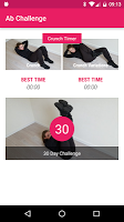 30 Day Ab Challenge Cartaz