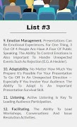 Presentation Skills List Screenshot 3