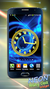 Neon Analog Clock Widget ภาพหน้าจอ 5