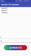 Random HEX generator Affiche