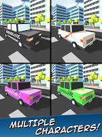 Taxi Race Blocky Crazy Driver screenshot 7