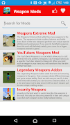 Weapon Mod For MCPE! स्क्रीनशॉट 1