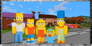Simps Springfield Map For Minecraft PE постер