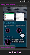 Neon Clock Widget تصوير الشاشة 7