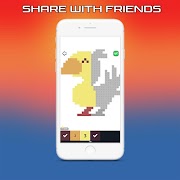 Pixel Art Color by Number Sandbox Draw Game screenshot 1