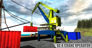 Harbor Crane Cargo Ship Loader captura de pantalla 1