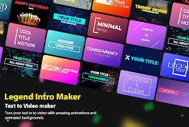 Legend - Intro maker and Animated Text الملصق