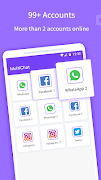 Multichat - 2 cuentas para 2 whatsapp; App clon captura de pantalla 3