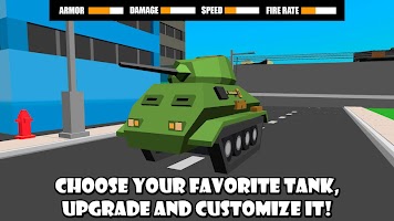 Cube Tank Battle Wars 3D ảnh chụp màn hình 1