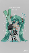 Chibi Hatsune Miku Lockscreen 스크린샷 2
