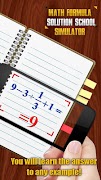 Math Formula Solution School Simulator screenshot 1