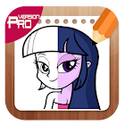 How to Draw Eqüestria Girls characters steps ícone