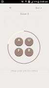 Brainy four - Four letters word puzzle game スクリーンショット 1