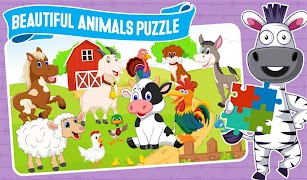 Kids Puzzle - Animals Puzzle Game पोस्टर
