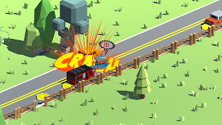 Blocky Car Road Challenge скриншот 3