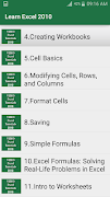 Learn Excel 2010 스크린샷 2