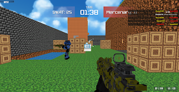 Combat Pixel Arena 3D Multiplayer imagem de tela 1