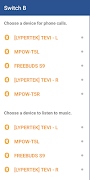 Switch for Bluetooth audio devices - Switch B Screenshot 2
