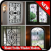 Janela de treliça modelo moderna imagem de tela 5