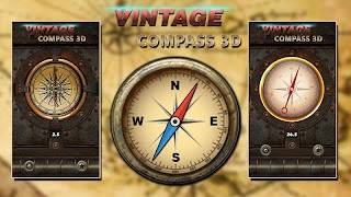 Vintage Compass App for Android: Find True North ảnh chụp màn hình 7