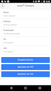 ecom® connect BLE screenshot 2