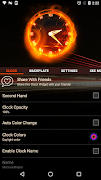 Fire Clock Analog Widget скриншот 6