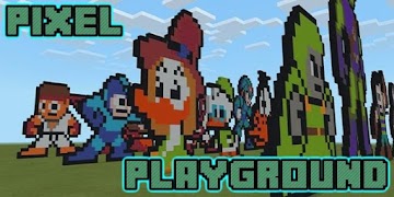 Pixel Playground Creation Map for MCPE Affiche