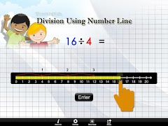 Division Using Number Line Lit captura de pantalla 7