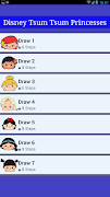 Poster How to draw Disney Tsum Tsum Princesses