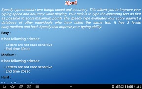 SpeedyTypeForTablets captura de pantalla 7