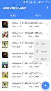 برنامه‌نما video audio cutter عکس از صفحه