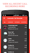 برنامه‌نما Automatic Call Recorder عکس از صفحه