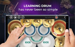 Drum Kit Simulator: Real Drum Kit Beat Maker постер