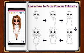 Learn How to Draw Chibi Famous Celebrities スクリーンショット 4