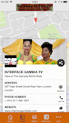 Interface Gambia TV captura de pantalla 1