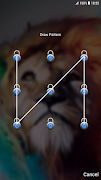 Lion Pattern Lock Screen screenshot 1