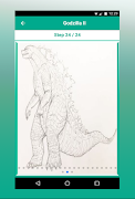 How To Draw Godzilla step by step 截图 3