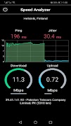 برنامه‌نما Internet Speed Analyzer عکس از صفحه