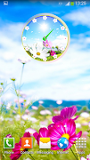 Flowers Clock Widget স্ক্রিনশট 5