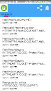 FREE Proxy List capture d'écran 1