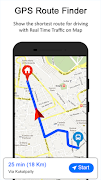 GPS Finder Route - GPS, แผนที่, การนำทางและการจราจ ภาพหน้าจอ 3