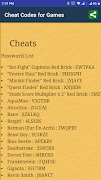 Cheat Code For Games screenshot 2