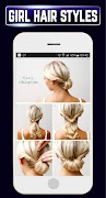 Girls Hairstyles Easy Step By Step Offline Tutoria スクリーンショット 4