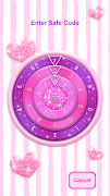 برنامه‌نما Combination Lock Screen Glitter عکس از صفحه